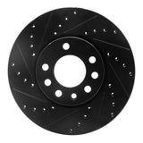 R1 Concepts 03-11 Cadillac BLS (Mexico) Front Left Drilled & Slotted Black Brake Rotor by R1 Concepts RNC-633-65015L