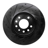R1 Concepts 03-11 Cadillac BLS (Mexico) Front Right Drilled & Slotted Black Brake Rotor by R1 Concepts RNC-633-65015R