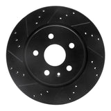 R1 Concepts 10-25 Buick Allure Rear Left Drilled & Slotted Black Brake Rotor by R1 Concepts RNC-633-65024L