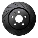 R1 Concepts 10-25 Buick Regal Rear Right Drilled & Slotted Black Brake Rotor by R1 Concepts RNC-633-65024R