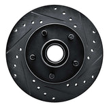 R1 Concepts 79-83 American Motors PaceR Front Right Drilled & Slotted Black Brake Rotor by R1 Concepts RNC-633-66002R