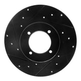 R1 Concepts 74-78 Nissan 260Z Front Left Drilled & Slotted Black Brake Rotor by R1 Concepts RNC-633-67004L