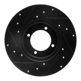 R1 Concepts 74-78 Nissan 260Z Front Right Drilled & Slotted Black Brake Rotor by R1 Concepts RNC-633-67004R