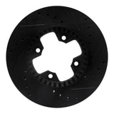 R1 Concepts 79-83 Nissan 280ZX Front Left Drilled & Slotted Black Brake Rotor by R1 Concepts RNC-633-67005L