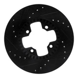 R1 Concepts 79-83 Nissan 280ZX Front Right Drilled & Slotted Black Brake Rotor by R1 Concepts RNC-633-67005R