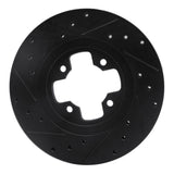 R1 Concepts 81-88 Nissan Maxima Front Right Drilled & Slotted Black Brake Rotor by R1 Concepts RNC-633-67008R