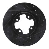 R1 Concepts 81-88 Nissan Maxima Front Right Drilled & Slotted Black Brake Rotor by R1 Concepts RNC-633-67008R