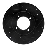 R1 Concepts 70-73 Nissan 240Z Front Right Drilled & Slotted Black Brake Rotor by R1 Concepts RNC-633-67009R