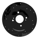 R1 Concepts 79-81 Nissan 200SX Rear Right Drilled & Slotted Black Brake Rotor by R1 Concepts RNC-633-67010R