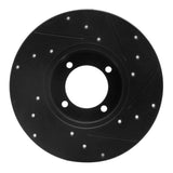 R1 Concepts 80-83 Nissan 200SX Front Left Drilled & Slotted Black Brake Rotor by R1 Concepts RNC-633-67011L