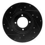 R1 Concepts 80-83 Nissan 200SX Front Right Drilled & Slotted Black Brake Rotor by R1 Concepts RNC-633-67011R