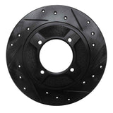 R1 Concepts 82-86 Nissan Pulsar NX Front Right Drilled & Slotted Black Brake Rotor by R1 Concepts RNC-633-67013R