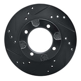 R1 Concepts 82-86 Nissan STANZA Front Left Drilled & Slotted Black Brake Rotor by R1 Concepts RNC-633-67014L