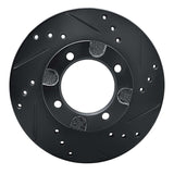 R1 Concepts 82-86 Nissan STANZA Front Right Drilled & Slotted Black Brake Rotor by R1 Concepts RNC-633-67014R