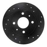 R1 Concepts 86-06 Nissan TSURU (Mexico) Front Right Drilled & Slotted Black Brake Rotor by R1 Concepts RNC-633-67020R