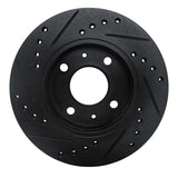 R1 Concepts 86-17 Nissan Pulsar NX Front Right Drilled & Slotted Black Brake Rotor by R1 Concepts RNC-633-67024R