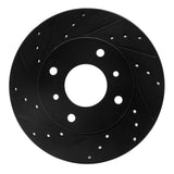 R1 Concepts 89-13 Infiniti G20 Front Left Drilled & Slotted Black Brake Rotor by R1 Concepts RNC-633-67028L