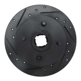 R1 Concepts 88-88 Nissan Maxima Rear Right Drilled & Slotted Black Brake Rotor by R1 Concepts RNC-633-67032R