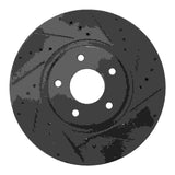 R1 Concepts 03-05 Nissan Maxima Front Right Drilled & Slotted Black Brake Rotor by R1 Concepts RNC-633-67051R