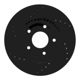 R1 Concepts 13-19 Nissan SENTRA Front Right Drilled & Slotted Black Brake Rotor by R1 Concepts RNC-633-67064R