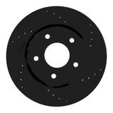 R1 Concepts 13-19 Nissan SENTRA Front Right Drilled & Slotted Black Brake Rotor by R1 Concepts RNC-633-67064R