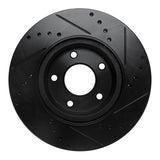 R1 Concepts 13-25 Nissan Altima Front Left Drilled & Slotted Black Brake Rotor by R1 Concepts RNC-633-67066L