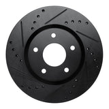 R1 Concepts 13-25 Nissan Altima Front Left Drilled & Slotted Black Brake Rotor by R1 Concepts RNC-633-67066L