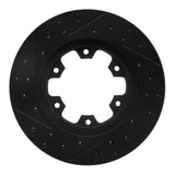 R1 Concepts 83-85 Nissan 720 DATSUN Front Right Drilled & Slotted Black Brake Rotor by R1 Concepts RNC-633-67078R