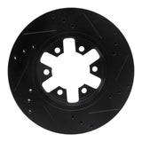 R1 Concepts 85-12 Nissan NP300 (Mexico) Front Left Drilled & Slotted Black Brake Rotor by R1 Concepts RNC-633-67079L