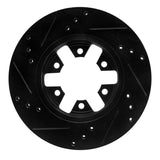 R1 Concepts 85-12 Nissan D21 Pickup RWD (4 Cyl Excl HD) Front Right Drilled & Slotted Black Brake Rotor by R1 Concepts RNC-633-67079R