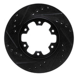 R1 Concepts 85-02 Nissan Pathfinder Front Left Drilled & Slotted Black Brake Rotor by R1 Concepts RNC-633-67080L