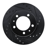 R1 Concepts 87-88 Nissan Van Front Right Drilled & Slotted Black Brake Rotor by R1 Concepts RNC-633-67082R