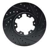 R1 Concepts 96-04 Infiniti QX4 Front Right Drilled & Slotted Black Brake Rotor by R1 Concepts RNC-633-67084R