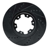 R1 Concepts 98-04 Infiniti QX4 Front Left Drilled & Slotted Black Brake Rotor by R1 Concepts RNC-633-67086L
