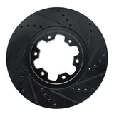 R1 Concepts 98-04 Infiniti QX4 Front Right Drilled & Slotted Black Brake Rotor by R1 Concepts RNC-633-67086R