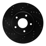 R1 Concepts 02-17 Infiniti M45 Front Left Drilled & Slotted Black Brake Rotor by R1 Concepts RNC-633-67087L