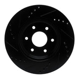 R1 Concepts 05-25 Nissan Xterra Front Right Drilled & Slotted Black Brake Rotor by R1 Concepts RNC-633-67092R