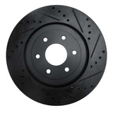 R1 Concepts 08-11 Nissan Pathfinder Front Right Drilled & Slotted Black Brake Rotor by R1 Concepts RNC-633-67099R