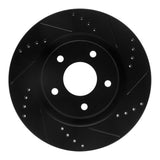 R1 Concepts 11-19 Nissan Juke Front Right Drilled & Slotted Black Brake Rotor by R1 Concepts RNC-633-67100R