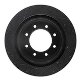 R1 Concepts 12-21 Nissan NV1500 Rear Right Drilled & Slotted Black Brake Rotor by R1 Concepts RNC-633-67101R