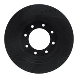 R1 Concepts 12-21 Nissan NV1500 Front Right Drilled & Slotted Black Brake Rotor by R1 Concepts RNC-633-67102R