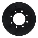 R1 Concepts 12-21 Nissan NV1500 Front Right Drilled & Slotted Black Brake Rotor by R1 Concepts RNC-633-67102R