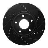 R1 Concepts 11-25 Chevrolet City Express Front Left Drilled & Slotted Black Brake Rotor by R1 Concepts RNC-633-67103L
