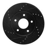 R1 Concepts 11-25 Chevrolet City Express Front Left Drilled & Slotted Black Brake Rotor by R1 Concepts RNC-633-67103L