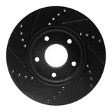 R1 Concepts 11-25 Chevrolet City Express Front Right Drilled & Slotted Black Brake Rotor by R1 Concepts RNC-633-67103R