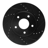 R1 Concepts 11-25 Chevrolet City Express Front Right Drilled & Slotted Black Brake Rotor by R1 Concepts RNC-633-67103R