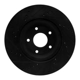 R1 Concepts 14-19 Nissan Rogue Front Right Drilled & Slotted Black Brake Rotor by R1 Concepts RNC-633-67104R