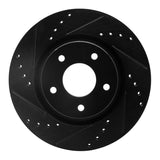 R1 Concepts 14-23 Nissan X-Trail (Mexico) Front Left Drilled & Slotted Black Brake Rotor by R1 Concepts RNC-633-67106L