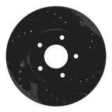 R1 Concepts 14-23 Nissan Rogue Front Right Drilled & Slotted Black Brake Rotor by R1 Concepts RNC-633-67106R