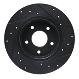 R1 Concepts 19-25 Nissan ALTIMA Rear Left Drilled & Slotted Black Brake Rotor by R1 Concepts RNC-633-67113L
